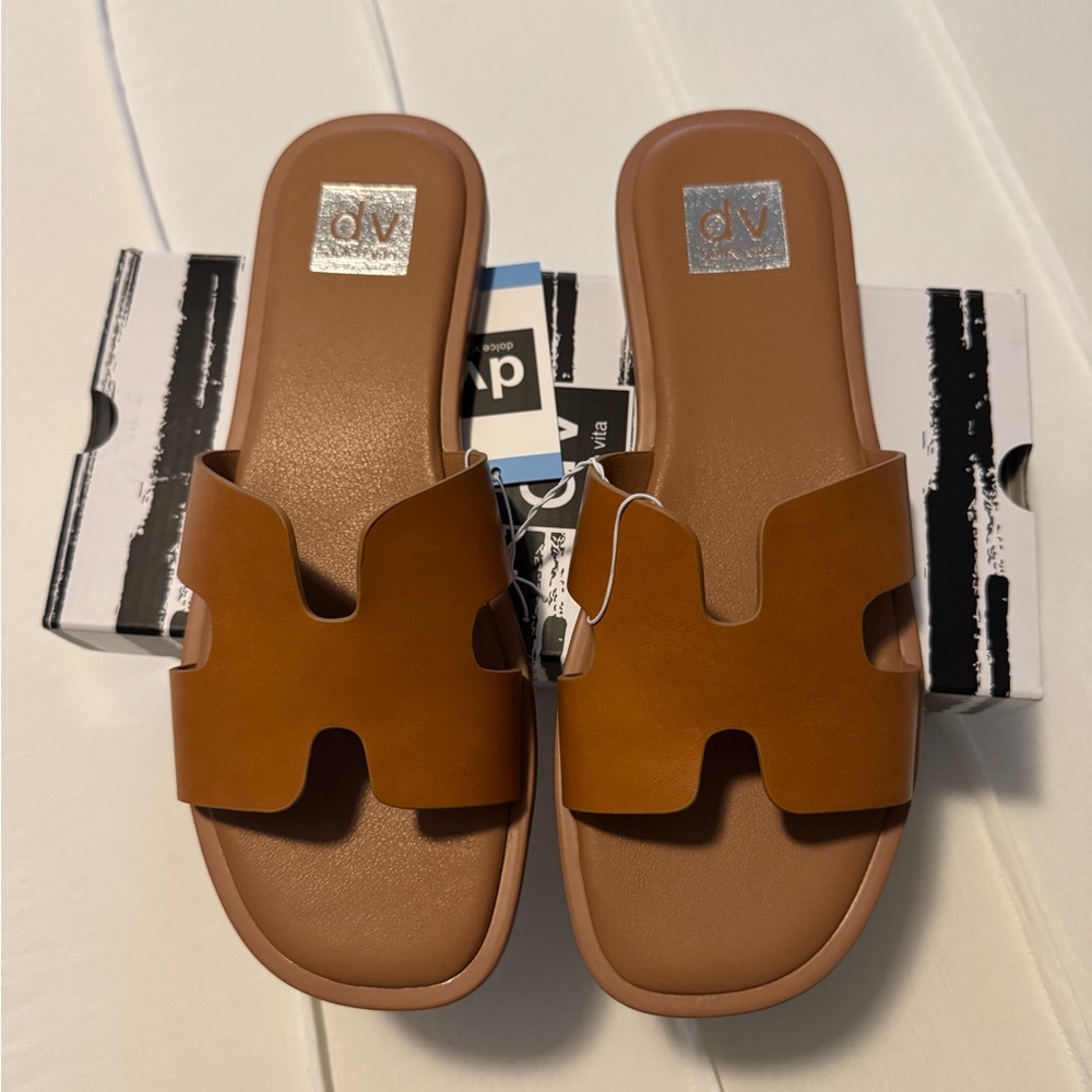 DV by Dolce Vita Tan Slide Sandals